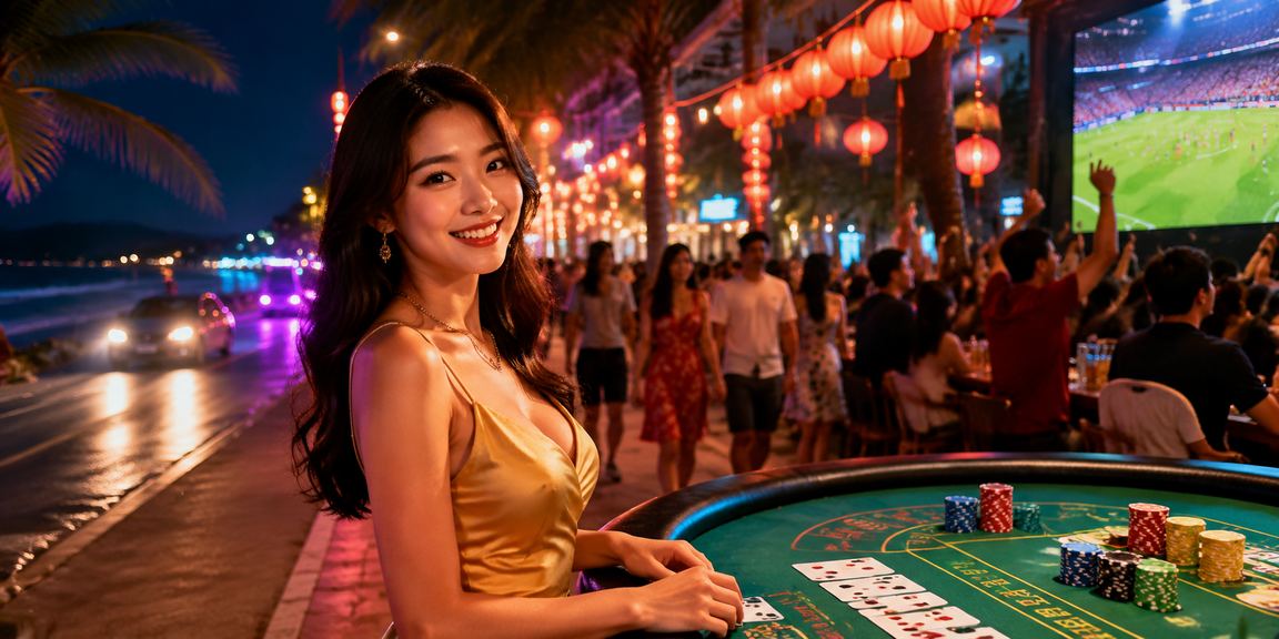 Đêm hội chợ Mũi Né – người chơi thư giãn với baccarat sau giờ tham quan